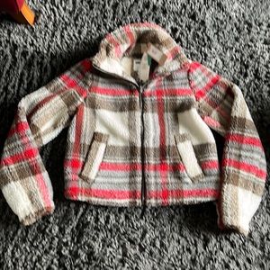 New with tags. Fleece zip up. XS. Brand Noisy May.